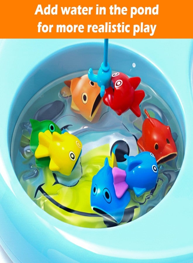 في جراسب لعبة صيد الأسماك المغناطيسية على شكل هلال من VGRASSP للأطفال، مع صنارة صيد و4 أسماك ملونة - هدية تعليمية داخلية وخارجية للأطفال الصغار مع أضواء وموسيقى - اللون حسب المتوفر - Image 5